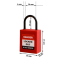 25mm Thin shape Safety Padlock | Nylon Shackle Safety Padlocks Wholesale | China lockout safety supplier