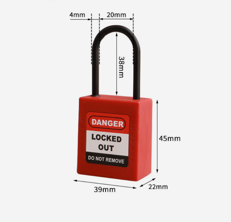 Nylon shackle safety padlocks wholesaler
