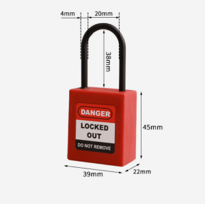 38mm Custom coloured nylon Safety Padlock | China Lockout Tagout Safety Supplier | Lita Lock Manufacturing