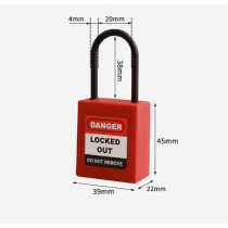 38mm Custom coloured nylon Safety Padlock | China Lockout Tagout Safety Supplier | Lita Lock Manufacturing