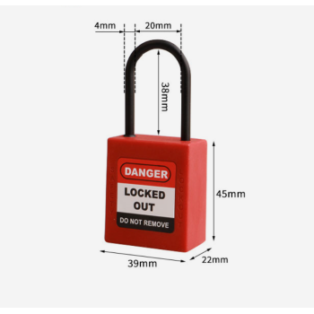 38mm Custom coloured nylon Safety Padlock | China Lockout Tagout Safety Supplier | Lita Lock Manufacturing