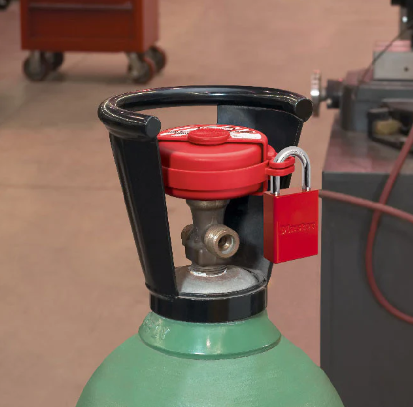 cylinder valve lockout safety