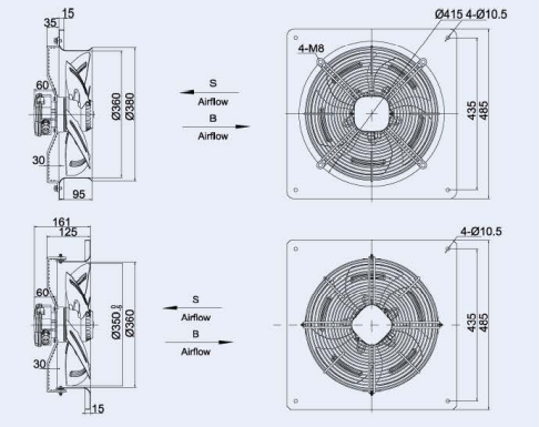 axial fan drawing