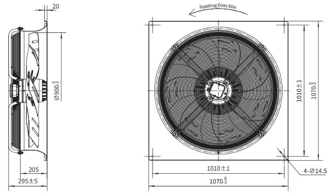 axial fan drawing