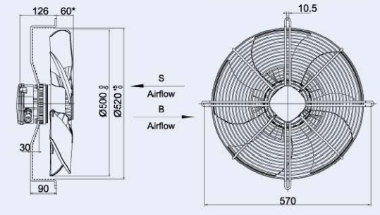 plastic axial fans