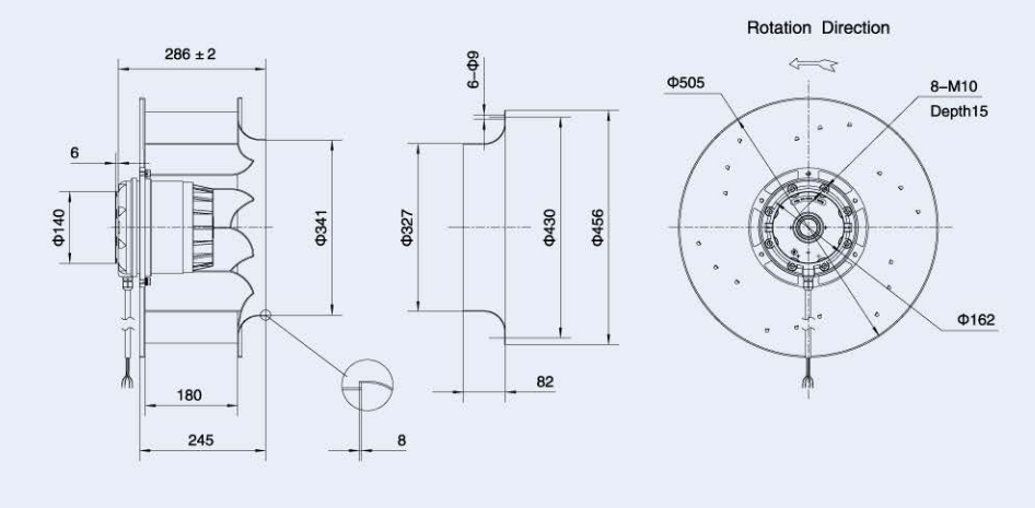 centrifugal fan drawing