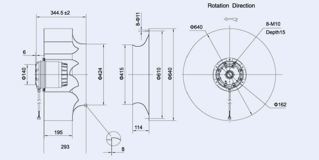 Centrifugal Fans drawing