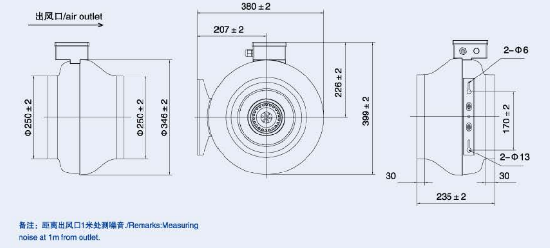 AC duct fan Custom