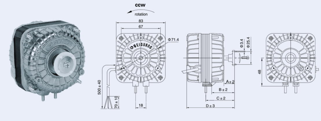 shade pole motor