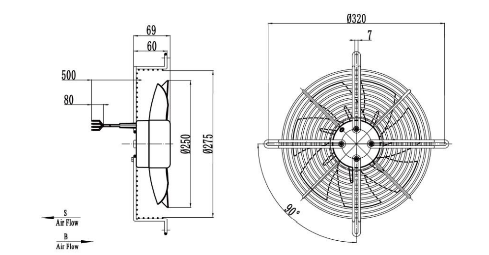 axial fan custom