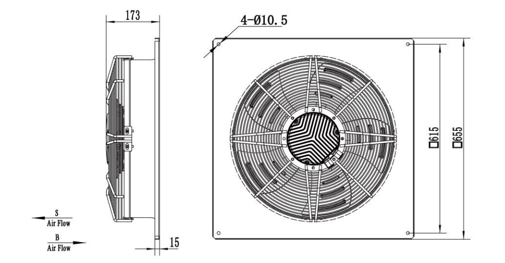 axial fan drawing