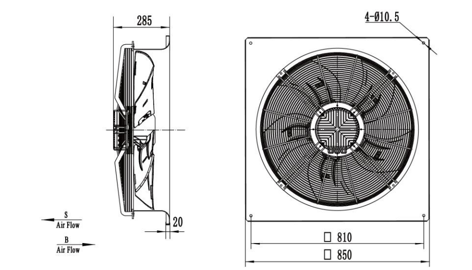 Axial Fans drawing