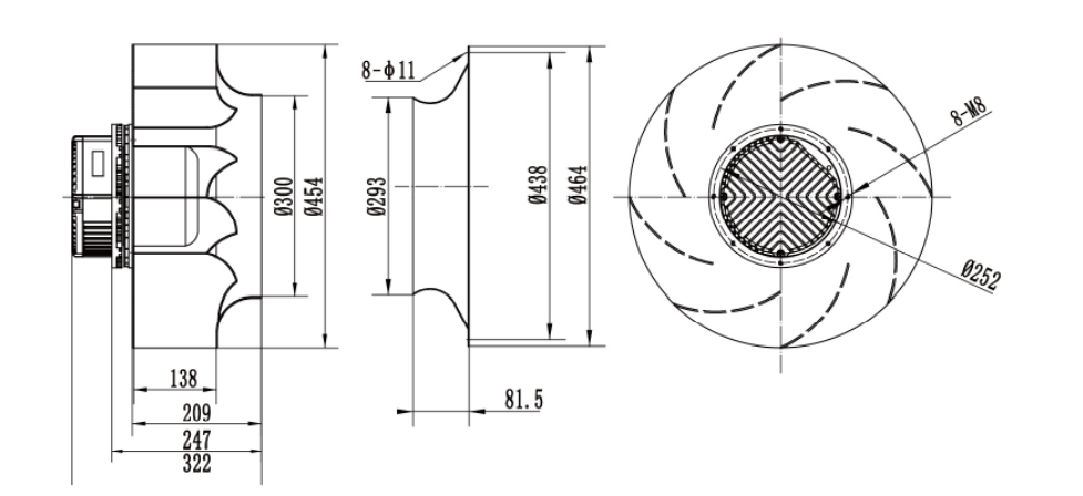 Backward Centrifugal Fans