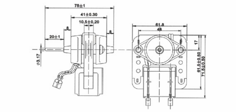 shade pole motors for freeze