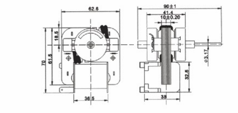 shade pole motors for freeze