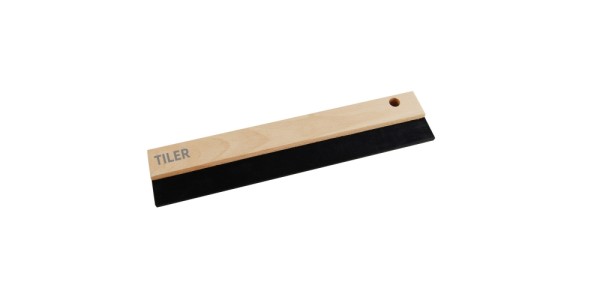 TILER Резиновая поплавка для затирки A42104 Деревянная ручка 300 мм