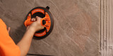 Vacuum Suction Cup 8128F-BW with Pressure Gauge | Suitable for Both Smooth and Rough Surfaces
