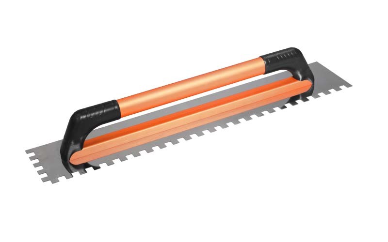 Stainless Steel 12mm Square Tooth Extended 600mm Notched Trowel TDM-A41106 | Efficient and Even Application