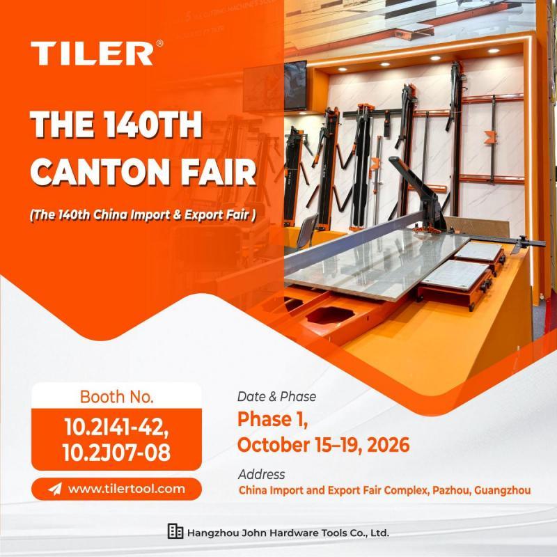 TILER at the 140th Canton Fair 2026 — Hall 10.2, Booth I41-42 & J07-08
