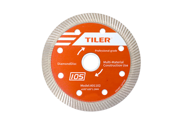 TILER Diamond Disc DE-D105A for Wet/Dry Cutting | Premium Quality Diamond | Versatile for Wet and Dry Cutting