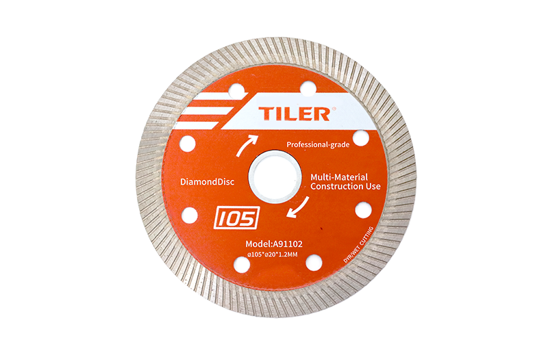 TILER Diamond Disc DE-D105A for Wet/Dry Cutting | Premium Quality Diamond | Versatile for Wet and Dry Cutting