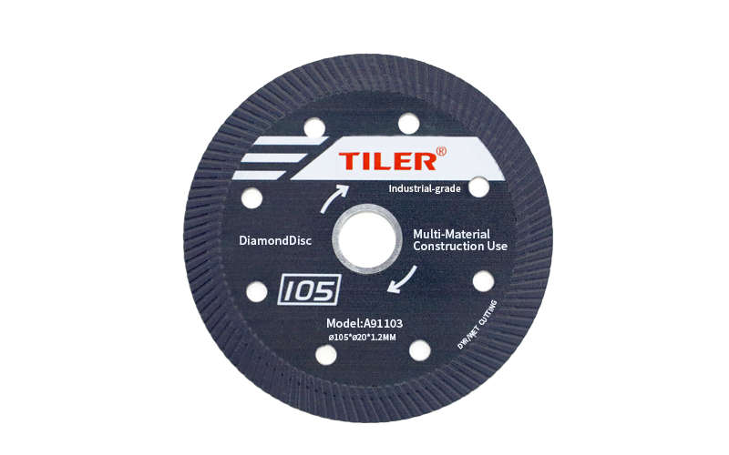 Diamond Disc DE-D105B for Wet/Dry Cutting | High-Performance Diamond | Suitable for Wet and Dry Cutting
