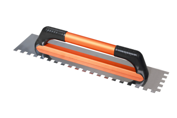Stainless Steel 12mm Square Tooth Extended 480mm Notched Trowel TDM-A41105 | Efficient and Even Application