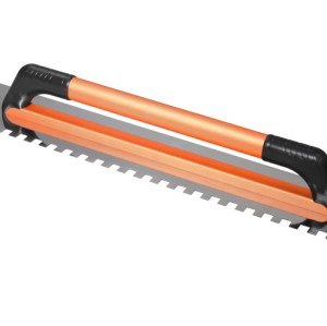 Stainless Steel 12mm Square Tooth Extended 480mm Notched Trowel TDM-A41105 | Efficient and Even Application