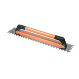 Stainless Steel 12mm Square Tooth Extended 480mm Notched Trowel TDM-A41105 | Efficient and Even Application