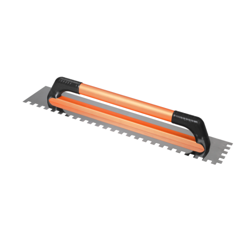 Stainless Steel 12mm Square Tooth Extended 600mm Notched Trowel TDM-A41106 | Efficient and Even Application