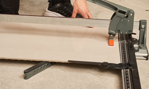 Porcelain tile cutter with tungsten wheel