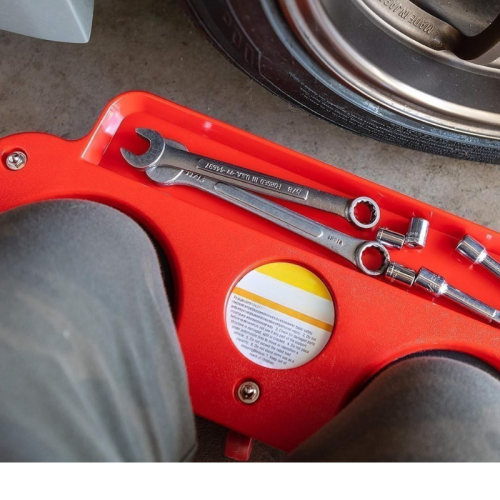TFO-01 Rolling Knee Creeper/Pads ABS High-Impact Frame with 5 Swivel Castors Tool Tray Holder for Garages Direct Manufacturer
