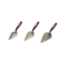 TDZ-01 Professional 3-Piece High-Carbon Steel Bricklaying Trowel Set - 6