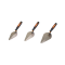 TDZ-01 Professional 3-Piece High-Carbon Steel Bricklaying Trowel Set - 6