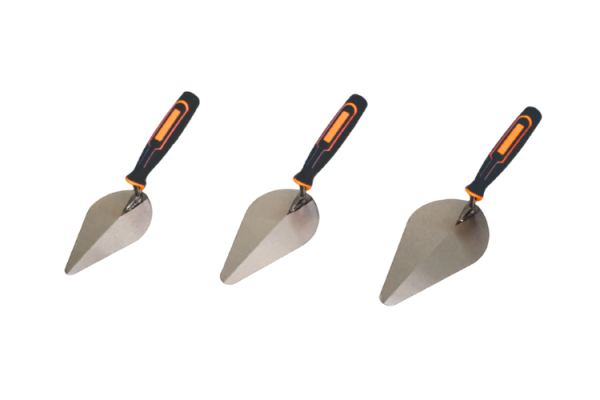 TDZ-01 专业三件套高碳钢砌砖抹刀套装 - 6英寸、7英寸、8英寸刮刀,适用于油漆、刮削和涂抹