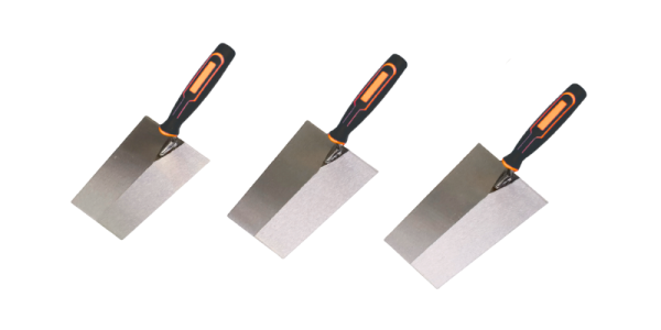 TDZ-02 Professional 3-Piece High-Carbon Steel Putty Knife Set (6", 7", 8") for Painting, Scraping and Spreading