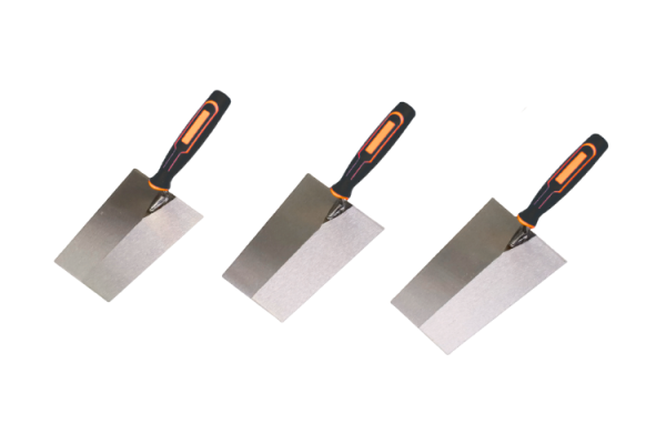 TDZ-02 专业三件套高碳钢砌砖抹刀套装(6英寸、7英寸、8英寸),适用于油漆、刮削和涂抹
