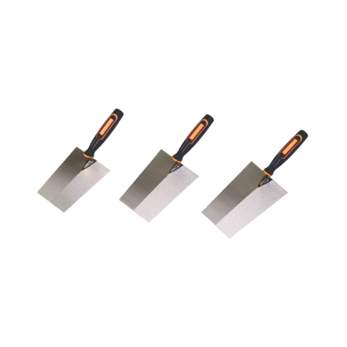 TDZ-02 Professional 3-Piece High-Carbon Steel Putty Knife Set (6", 7", 8") for Painting, Scraping and Spreading