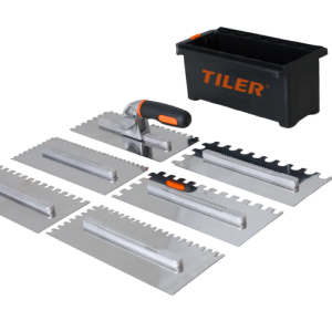 TDM-02 Professional 6-in-1 Notched Trowel Set with Detachable Handle and Storage Box for Tile Adhesive Application Wholesale & Distributor Partnerships
