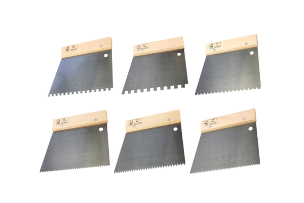 Tile Adhesive Comb 8203D-V/8203D-U - Stainless Steel Spreading Tool for Professionals | Perfect for OEM & ODM Solutions