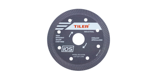 Diamond Disc DE-D105B for Wet/Dry Cutting | High-Performance Diamond | Suitable for Wet and Dry Cutting