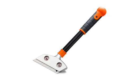 12" Long Extension Heavy Duty Floor & Wall Scraper TDC-A41104 4" Carbon Steel Blade Aluminum Handle Glue Floor Cleaning