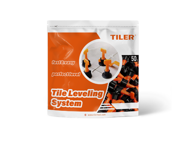 Red rotating screw-type tile leveling system product photo