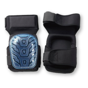 TILER Knee Pads 8129C-5B | Replaceable Rubber Straps & Flexible PVC Shell | Anti-slip Work Knee Protection for Tiling, Flooring & Construction