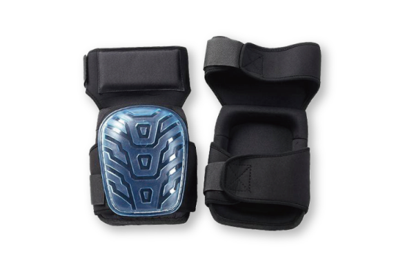 TILER Knee Pads 8129C-5B | Replaceable Rubber Straps & Flexible PVC Shell | Anti-slip Work Knee Protection for Tiling, Flooring & Construction
