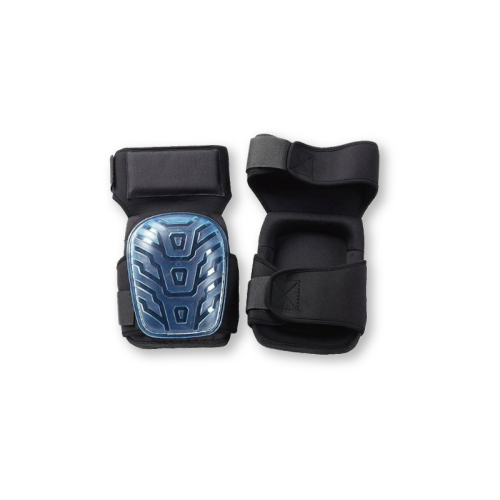 TILER Knee Pads 8129C-5B | Replaceable Rubber Straps & Flexible PVC Shell | Anti-slip Work Knee Protection for Tiling, Flooring & Construction
