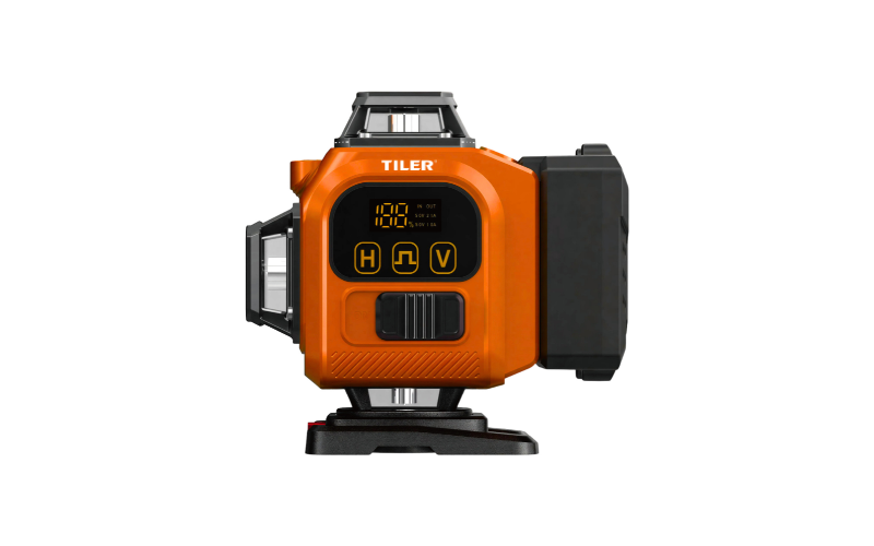 TILER TCJ-05B 16 Lines 360° 4D Laser Level with Digital Display | Heavy-Duty for Large Projects
