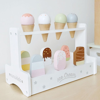 Ice Cream & Popsicle Set，Selling,Macaron,multi flavor icecream,Food，Role playing ,Family games，OEM, ODM, 2-4Players,30 Minutes playing time,Summer,Christmas Birthday Gift for Kids Girls 3 4 5 6 7 Years Old