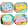 Macaron Square Building Blocks  ，Shapes， construciton，Education，School,Color,Christmas Birthday Gift for Kids Girls 3 4 5 Years Old