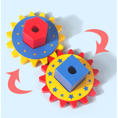 Animal Gear Turntable ,Blocks,  Gear matching,Multiple ways to play ,Gift Set Pretend, Improve Imaginative，OEM, ODM, Christmas Birthday Gift for Kids Girls 3 4 5 6 Years Old